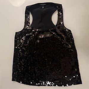 Banana Republic Black Sequin Tank Top